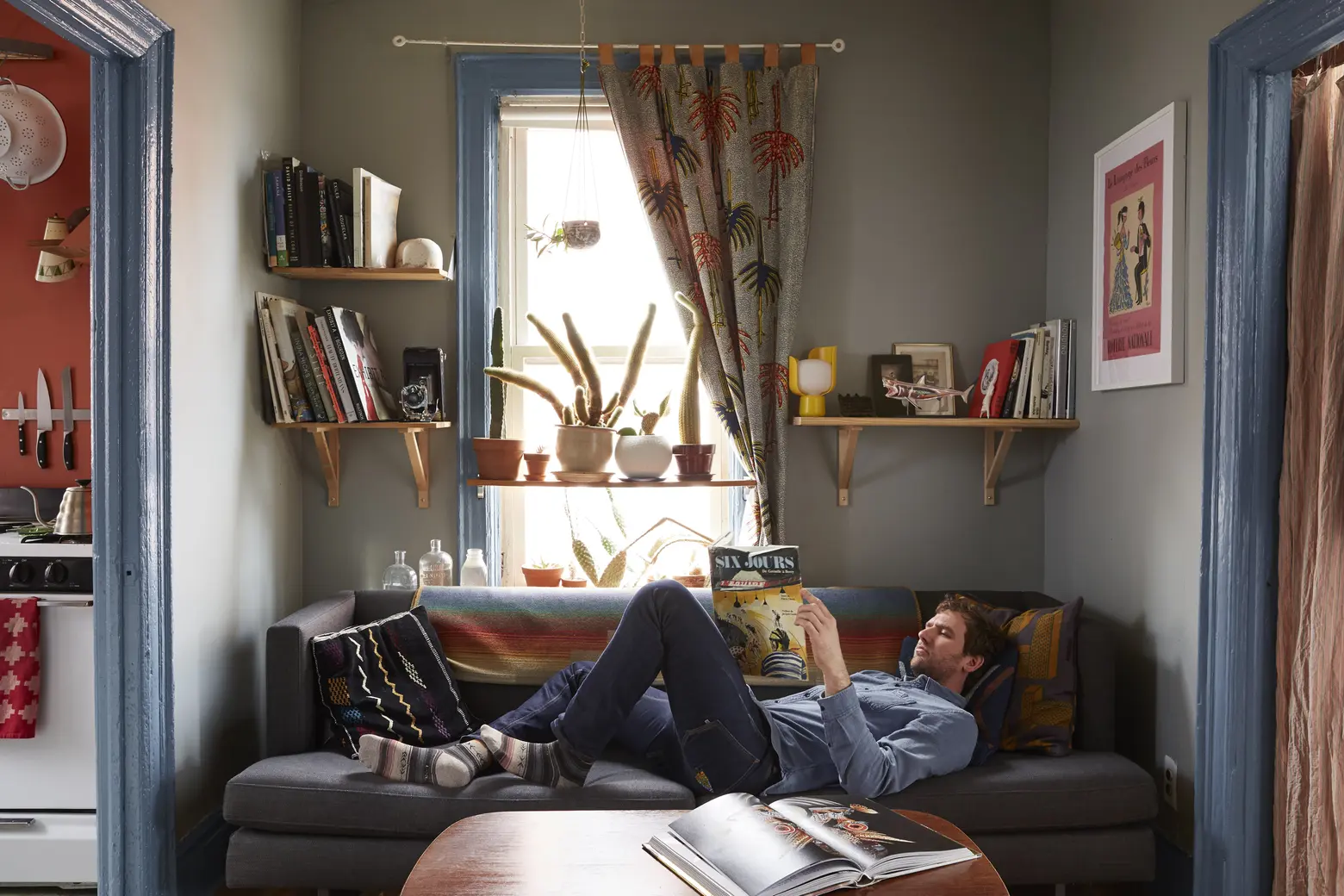 My 330sqft: A Greenpoint photographer does ‘grandpa cool’ in his earthy pad