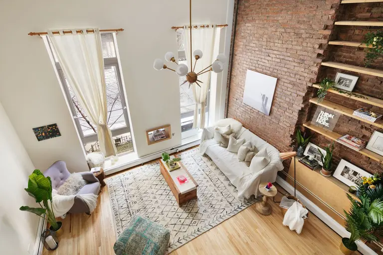 $995K Flatiron co-op has a sophisticated entertaining space downstairs and a cozy loft above