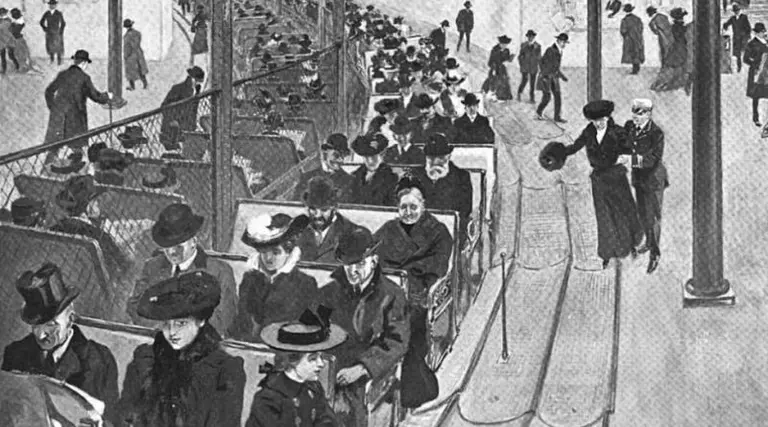 Underground moving sidewalks were NYC’s transit plan of the future at the turn of the 20th century