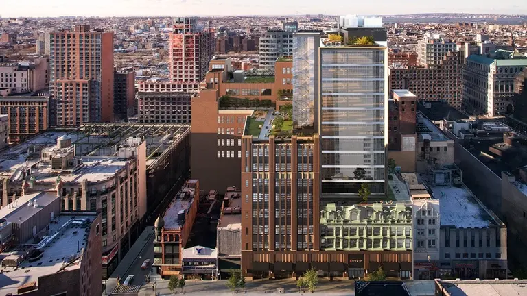 New renderings for Tishman Speyer’s 10-story office tower above Downtown Brooklyn Macy’s
