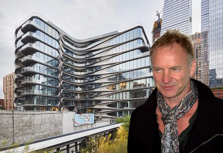 Sting is reportedly renting at Zaha Hadid’s High Line-hugging condo