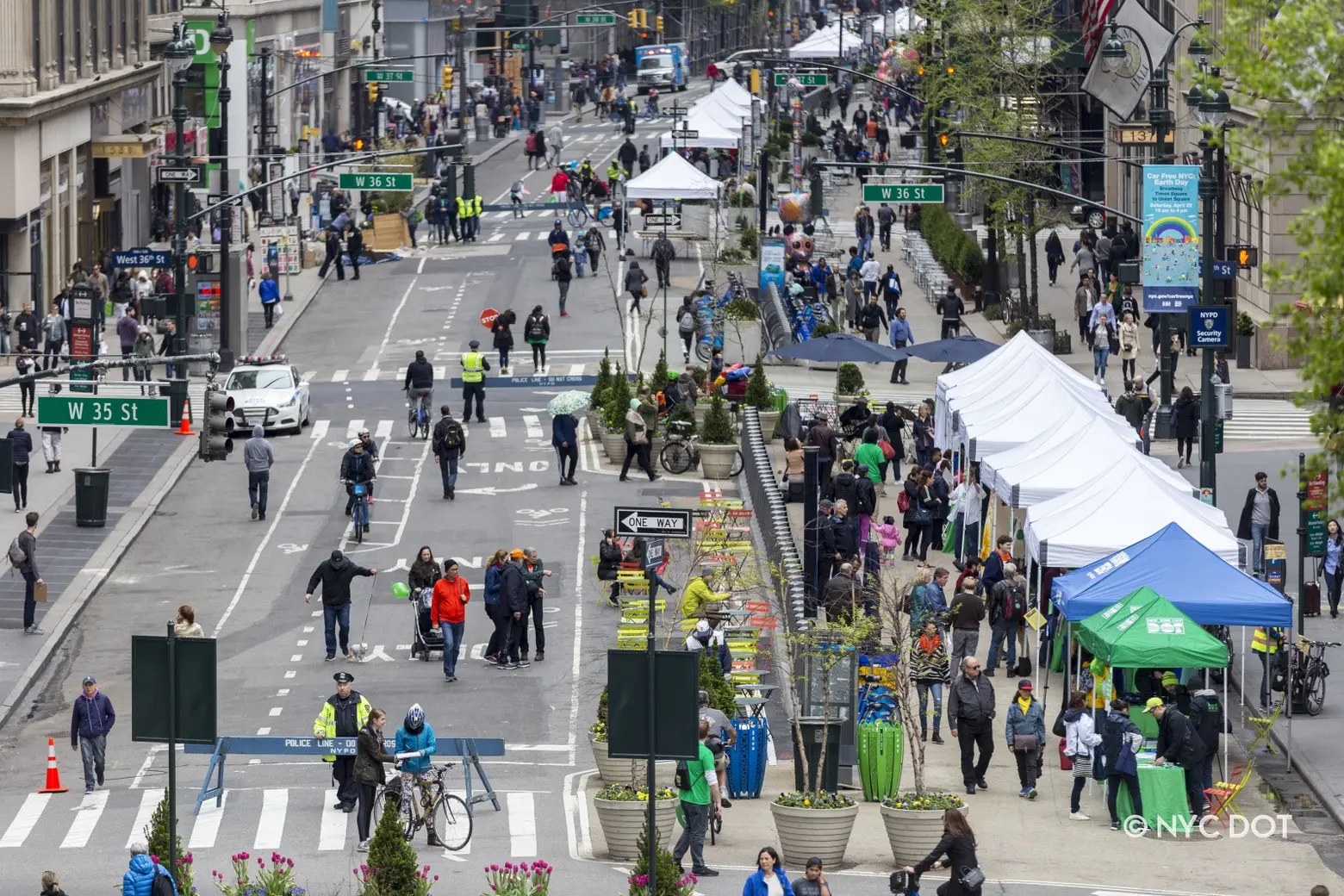 Parts of every NYC borough will go car free next weekend for Earth Day