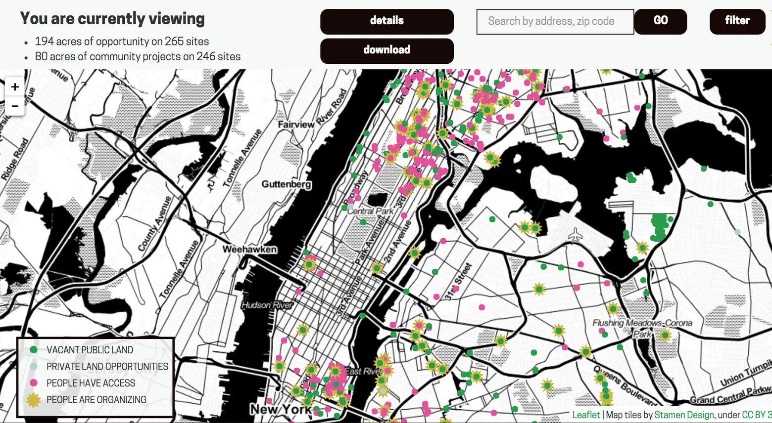 Living Lots map helps New Yorkers transform vacant land into community spaces