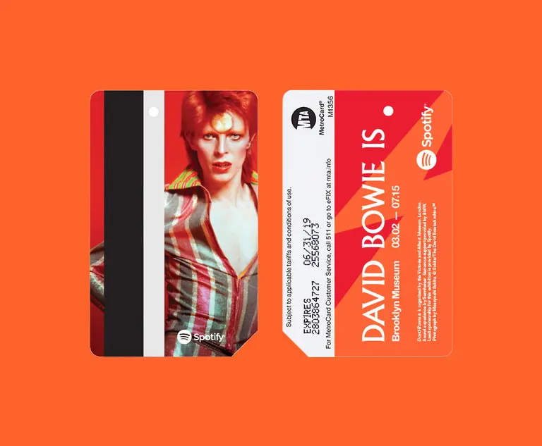In partnership with Spotify, MTA releases limited number of David Bowie MetroCards