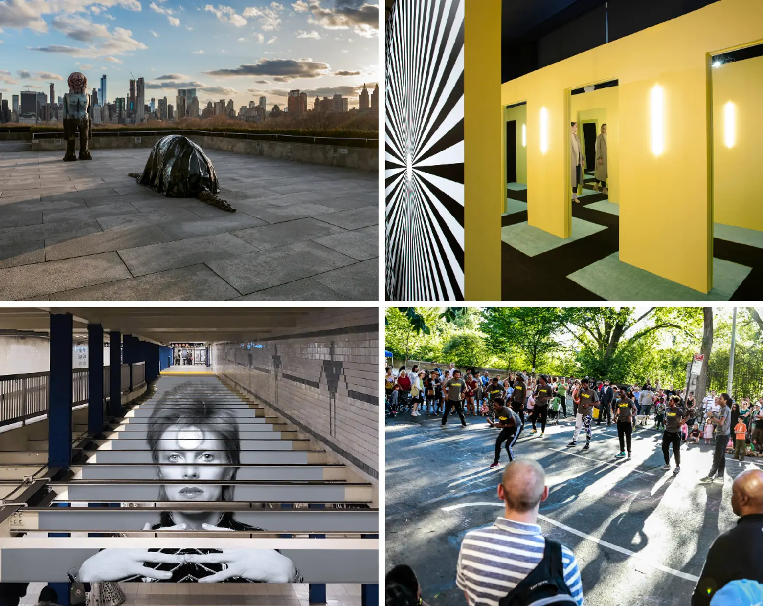 Here are some indoor and outdoor art exhibits in New York City to explore  this spring