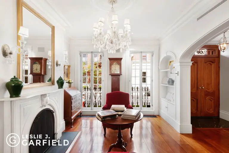 For $11.5M, this meticulously renovated historic West Village townhouse has the perfect yard for a picnic