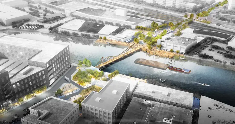 Proposal calls for a floating pedestrian bridge to connect Greenpoint and Long Island City