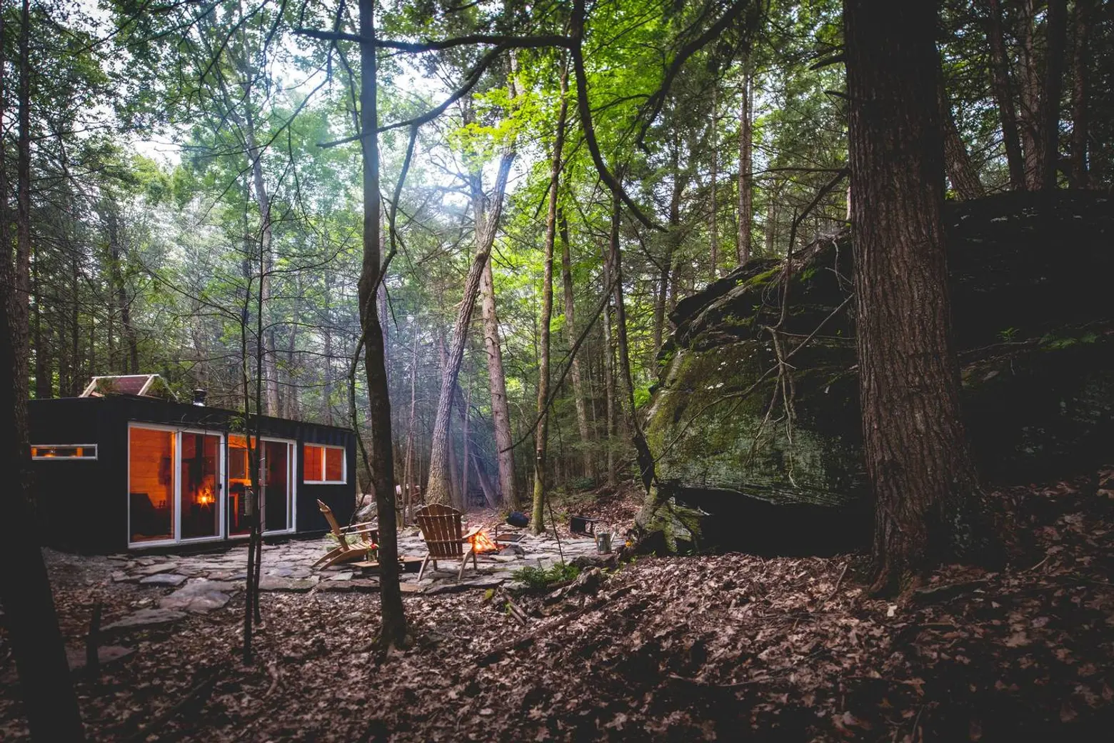 catskills, shipping containers, airbnb