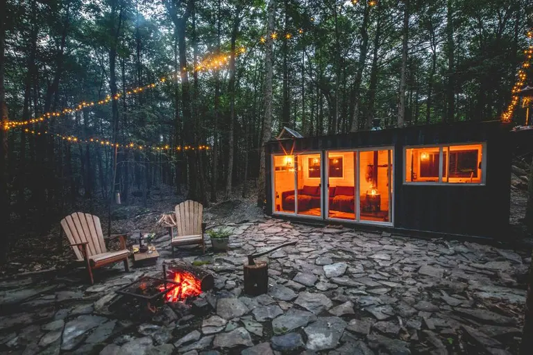 Go off the grid in a Catskills shipping container for $165 per night