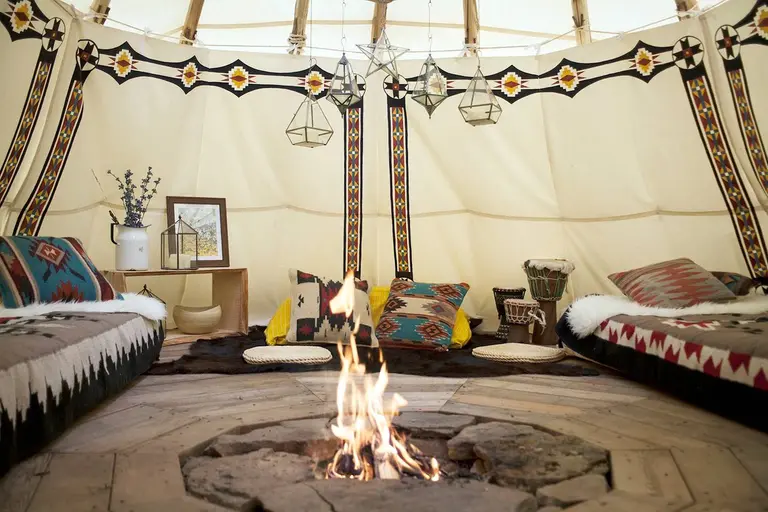 Catch a dream in this Catskills tipi for $145 a night, fireflies included