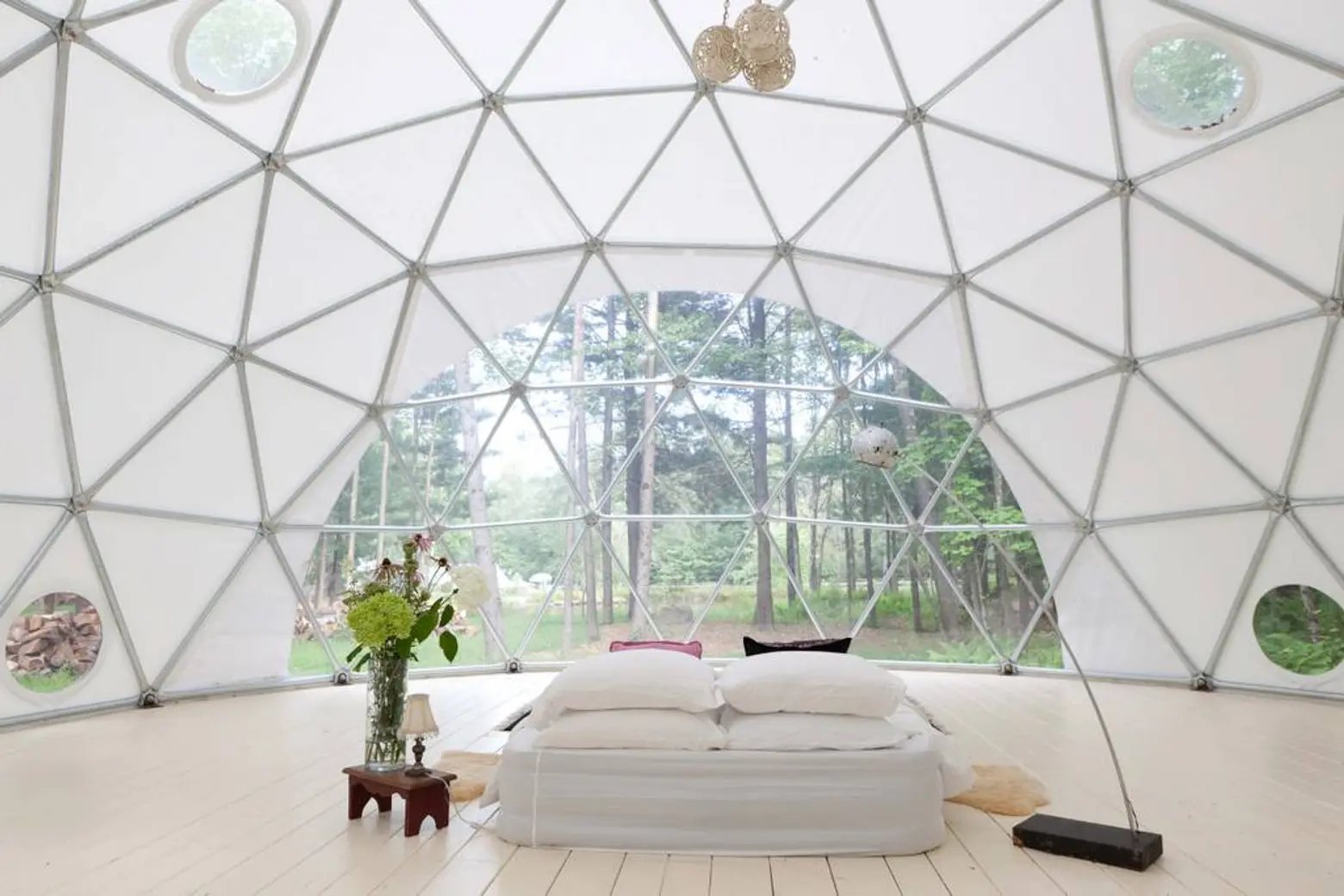 Geodome glamping