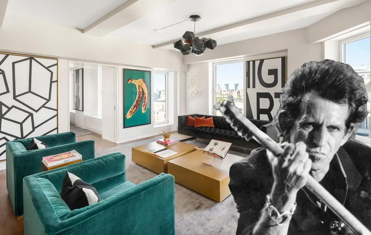 Rolling Stones guitarist Keith Richards unloads Washington Square penthouse at a loss