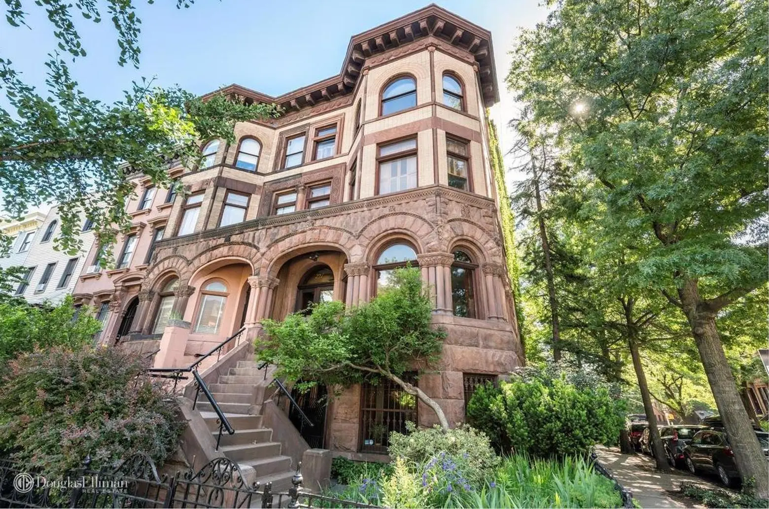 Asking $3.75M, this corner townhouse in Clinton Hill has an art studio and romantic garden