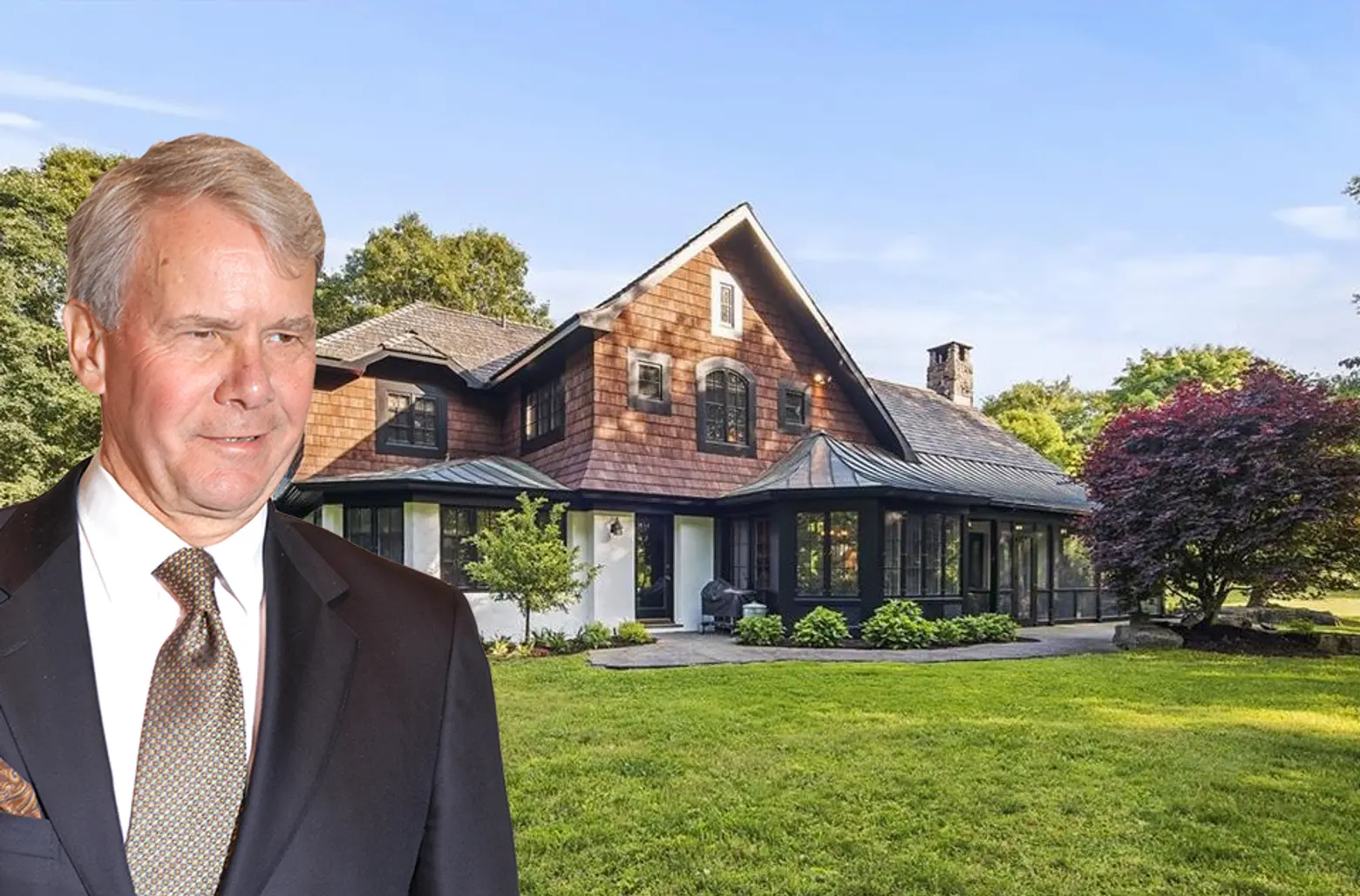 Tom Brokaw lists 56-acre Westchester family compound on a private lake for $6.3M