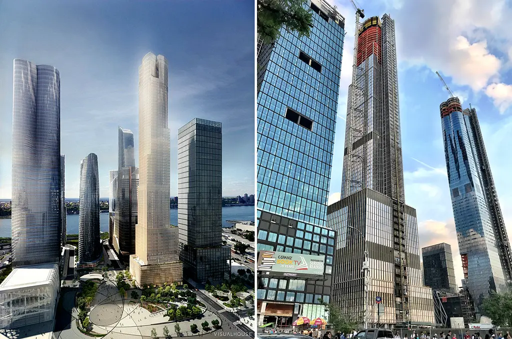 Reaching over 1,000 feet, 35 Hudson Yards tops out as the mega-project ...