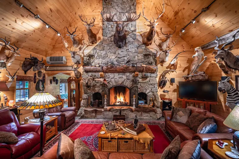 This rustic Finger Lakes cabin and taxidermy factory on 90 acres could be yours for just $1M