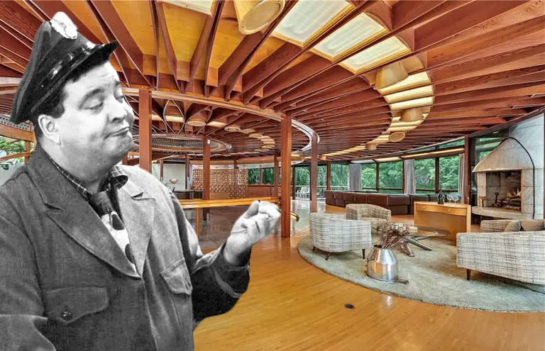 Jackie Gleason’s circular “mothership” mansion in Westchester is on the market for $12M