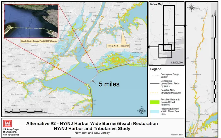 Army Corps proposes constructing hurricane barriers across the NY Harbor to stop flooding