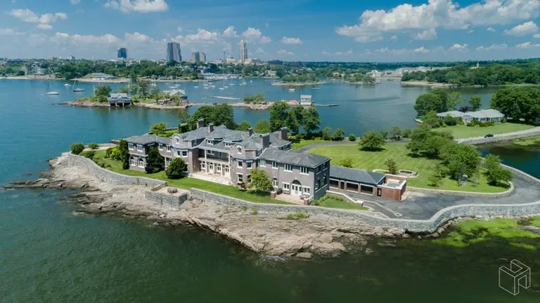 Stunning 35-room estate with a private beach is asking $19M just outside NYC