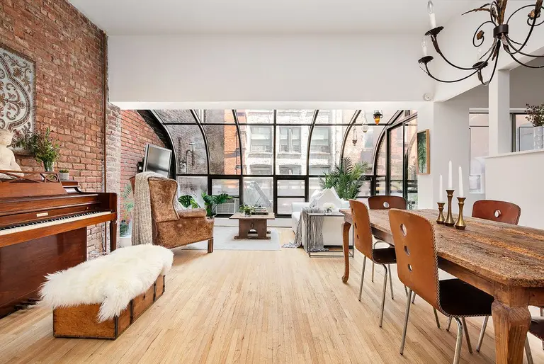 $1.8M Flatiron loft has a solarium, terrace, and room for another bedroom