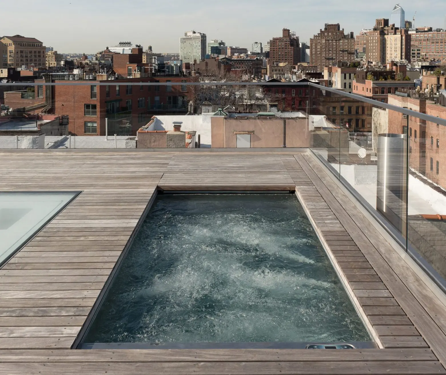 TBD Design Studio gave this West Village penthouse a complete overhaul–and a private rooftop pool