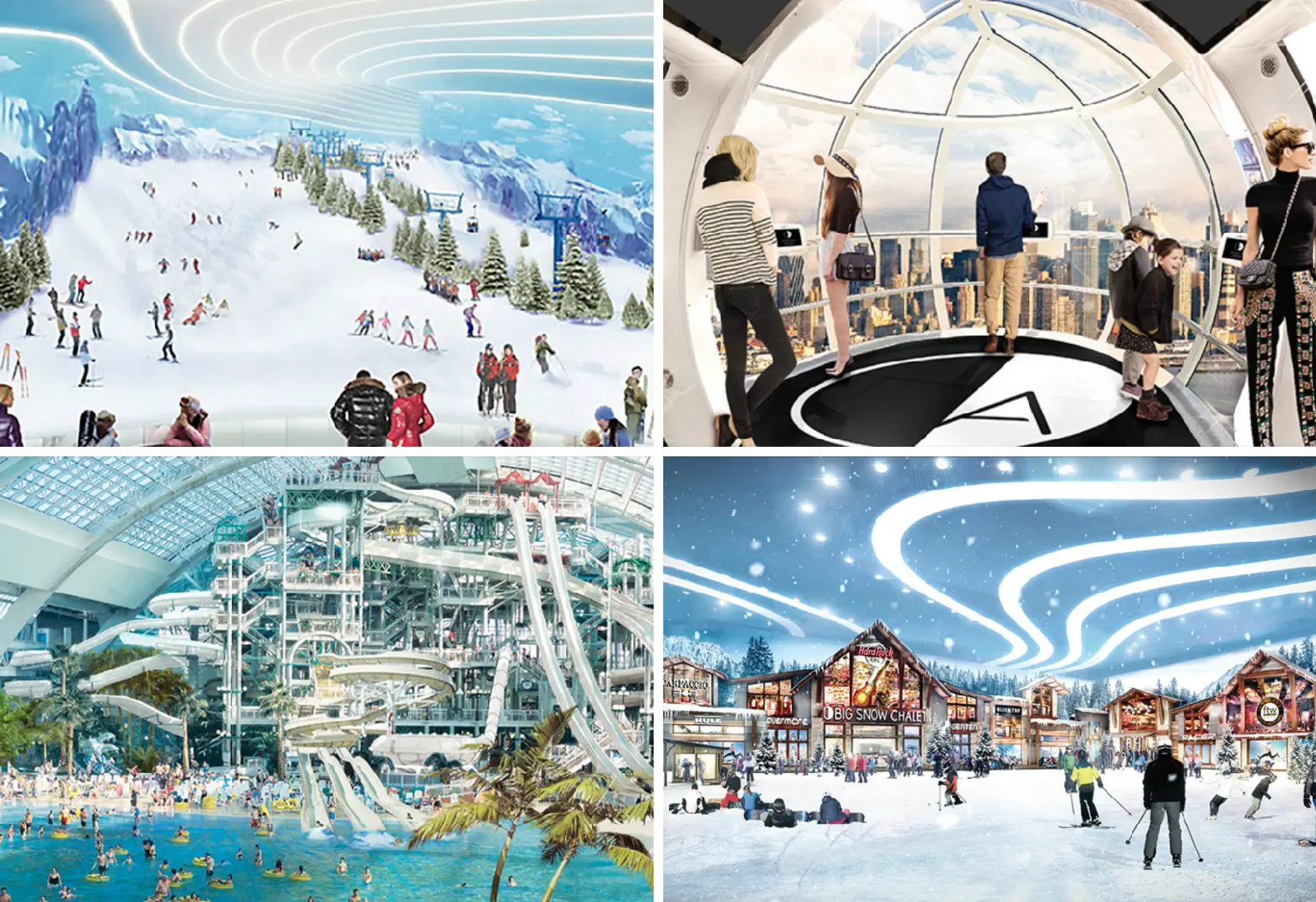 See the 800-foot indoor ski slope, water park, and observation wheel coming to North Jersey