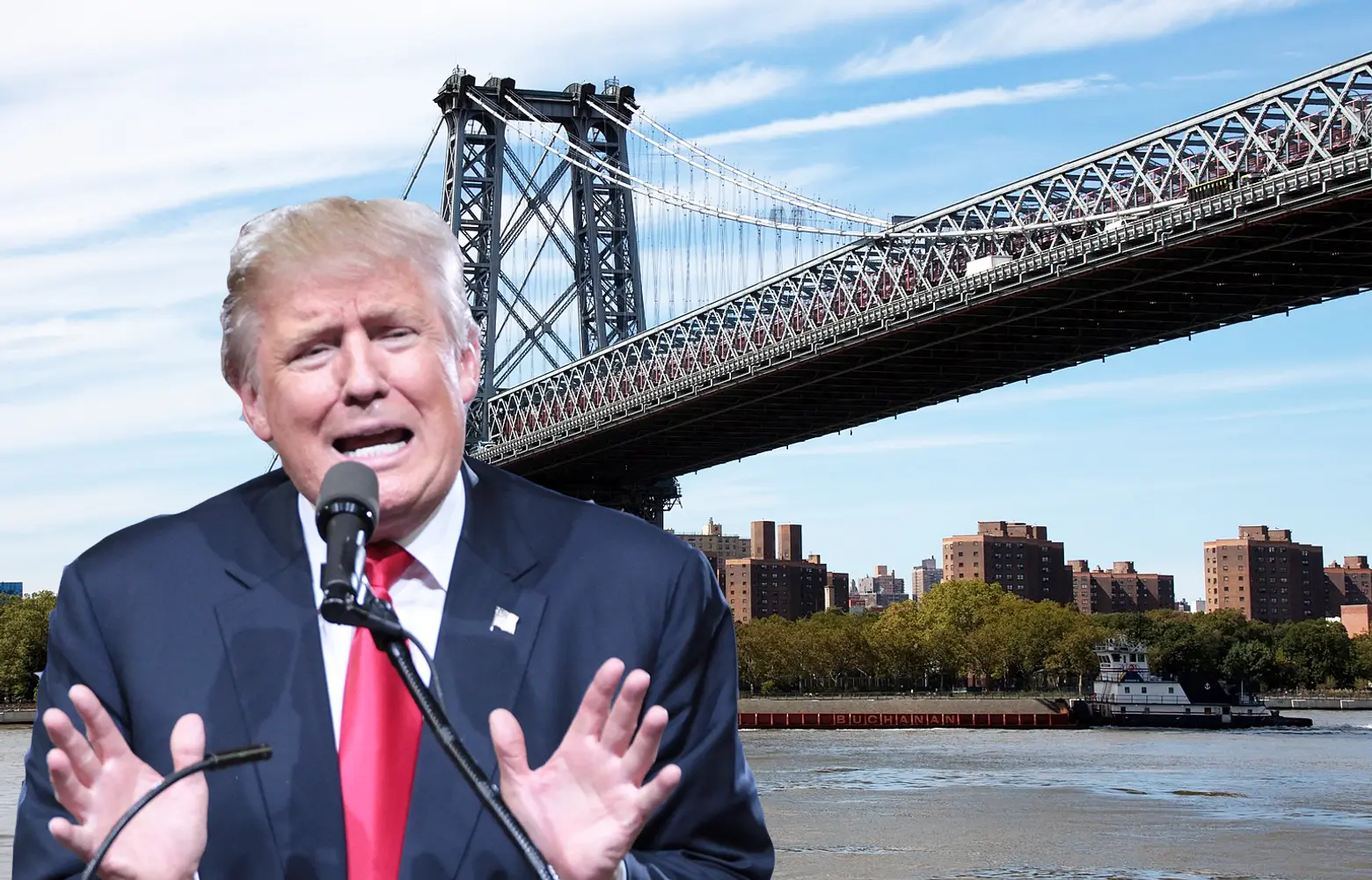 In 1988, Donald Trump wanted to repair the Williamsburg Bridge, but the Mayor said no thanks