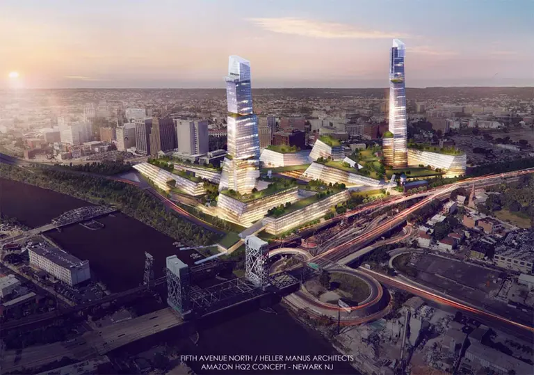 Newark complex designed as Amazon HQ2 bid would include the city’s tallest towers