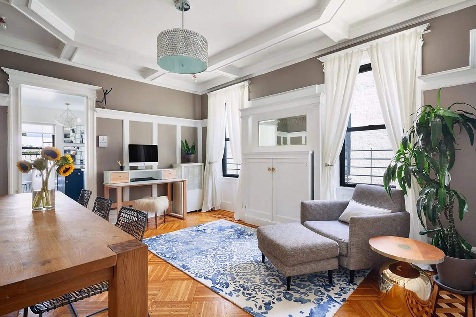 This $1.6M South Slope townhouse condo has grown-up style and room for the whole family