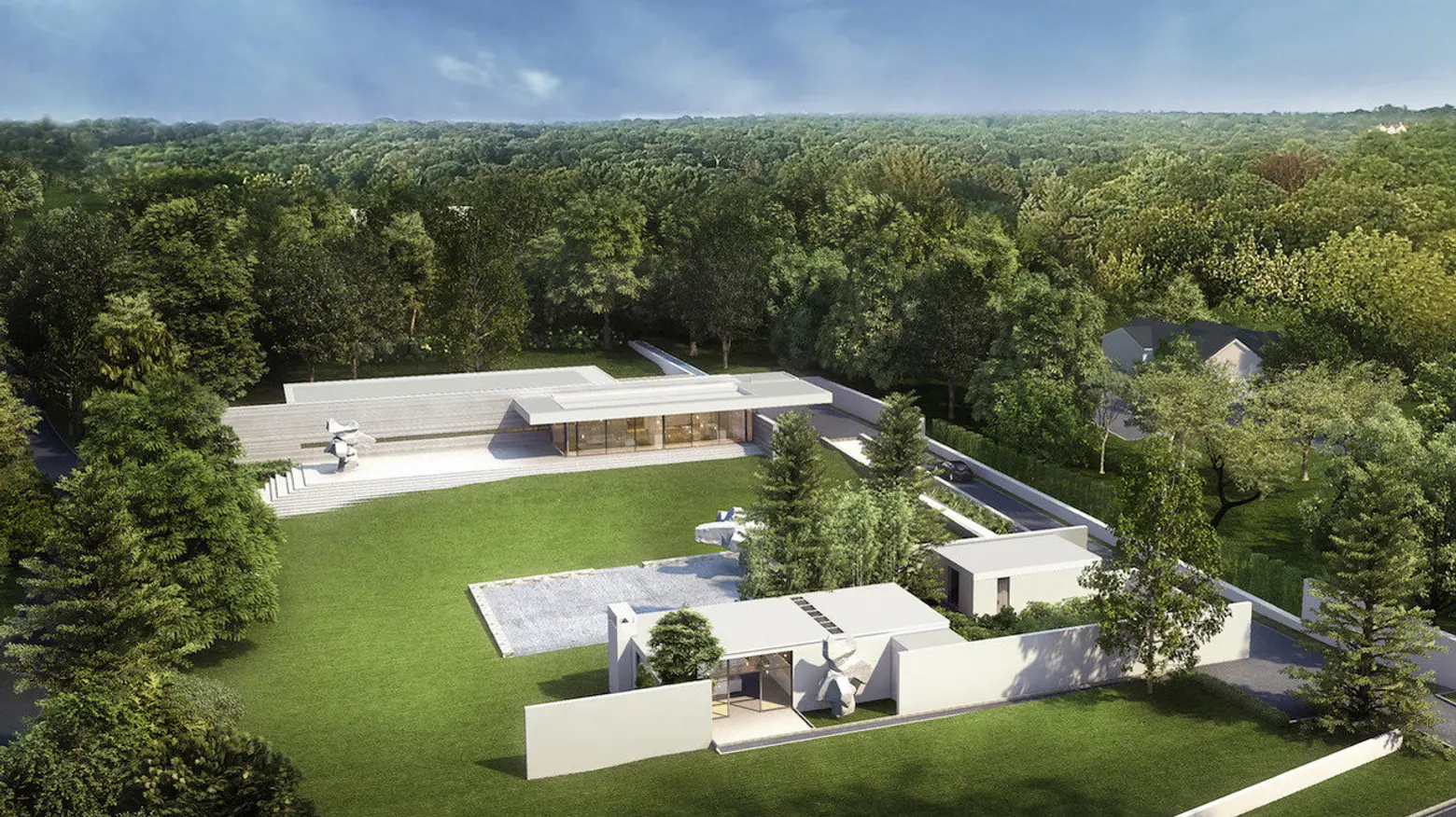 Storied Philip Johnson house in New Canaan, CT asks $7.7M, including plans for a modern mansion