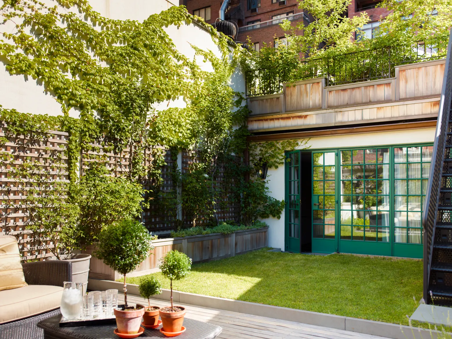 An UES townhouse is transformed in the Arts and Crafts style, with a self-pollinating rooftop garden