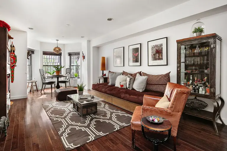 $925K duplex with a secret arch and backyard fire pit is a Bed-Stuy oasis