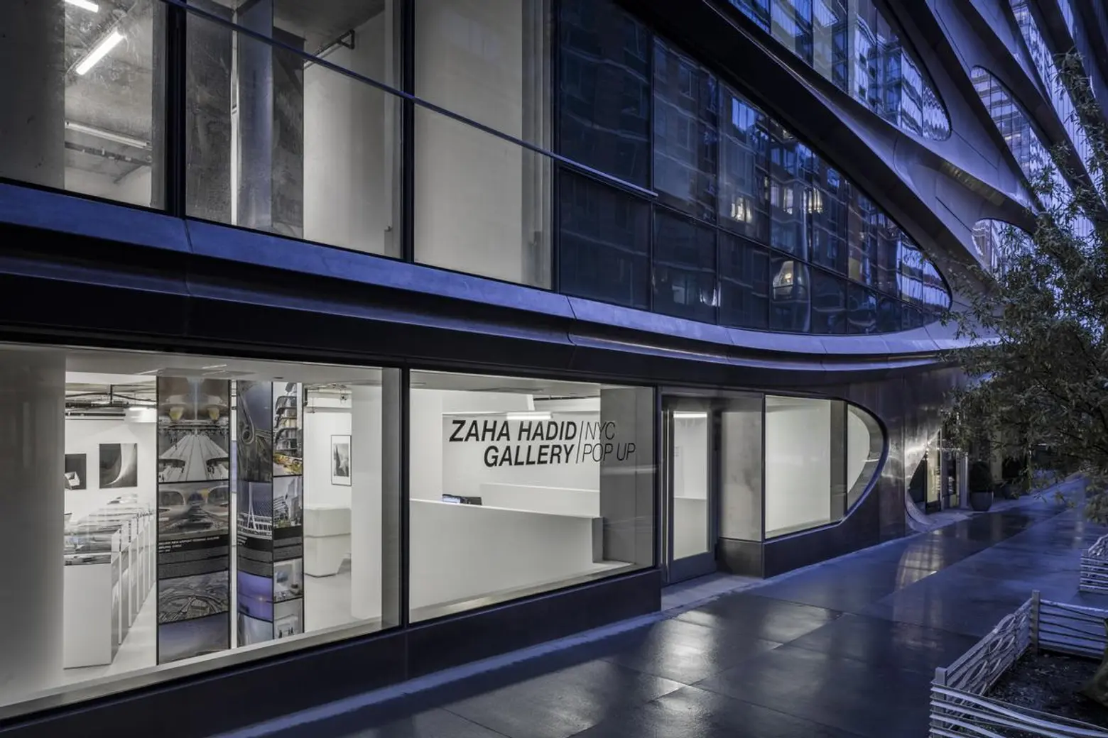 Zaha Hadid Gallery pop-up comes to the ground floor of 520 West 28th Street