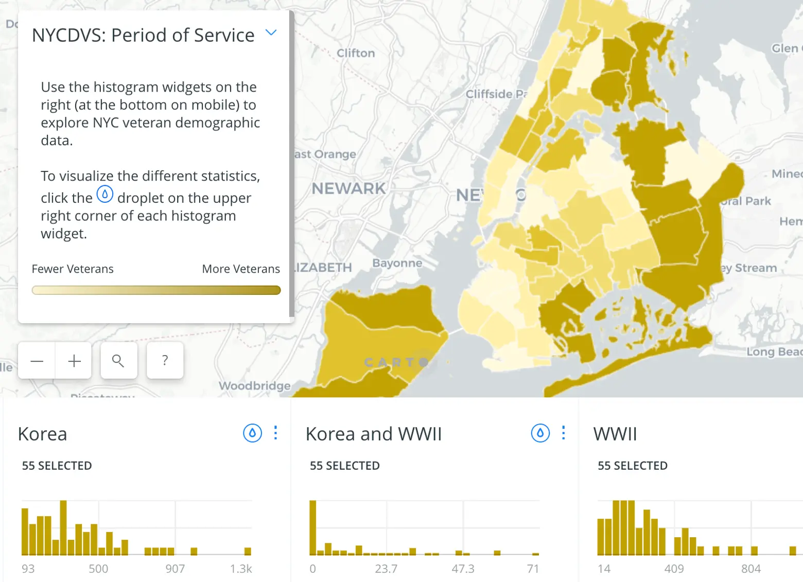 This map shows the diversity of NYC’s veterans in every neighborhood