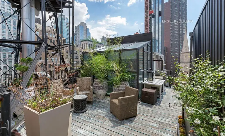 $3.2M Nomad co-op atop the historic Gilsey House has a mini solarium and a rooftop oasis