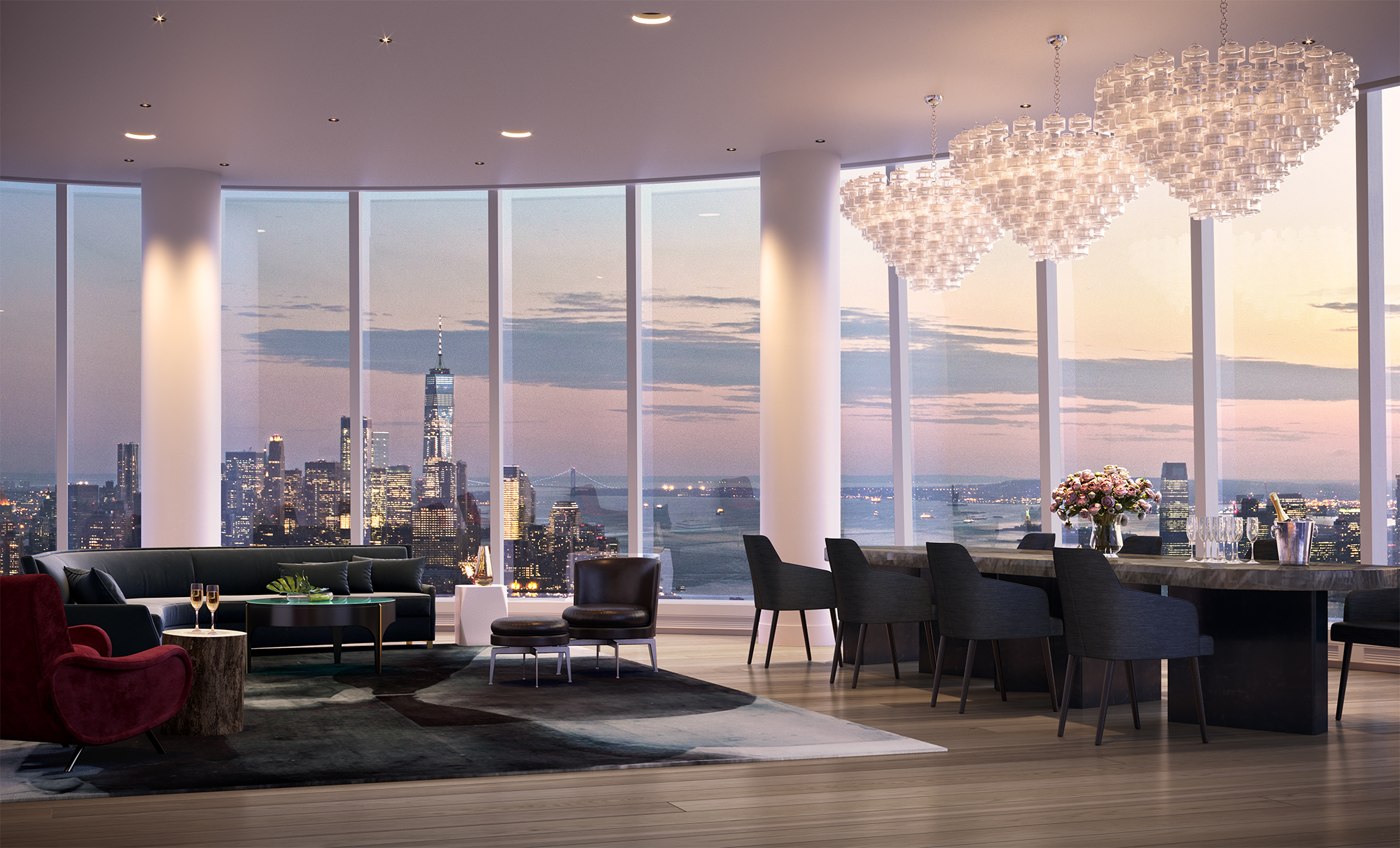 World's Highest Apartment Featuring a Private Ballroom and Terrace Lists  for $250 Million — See Inside!