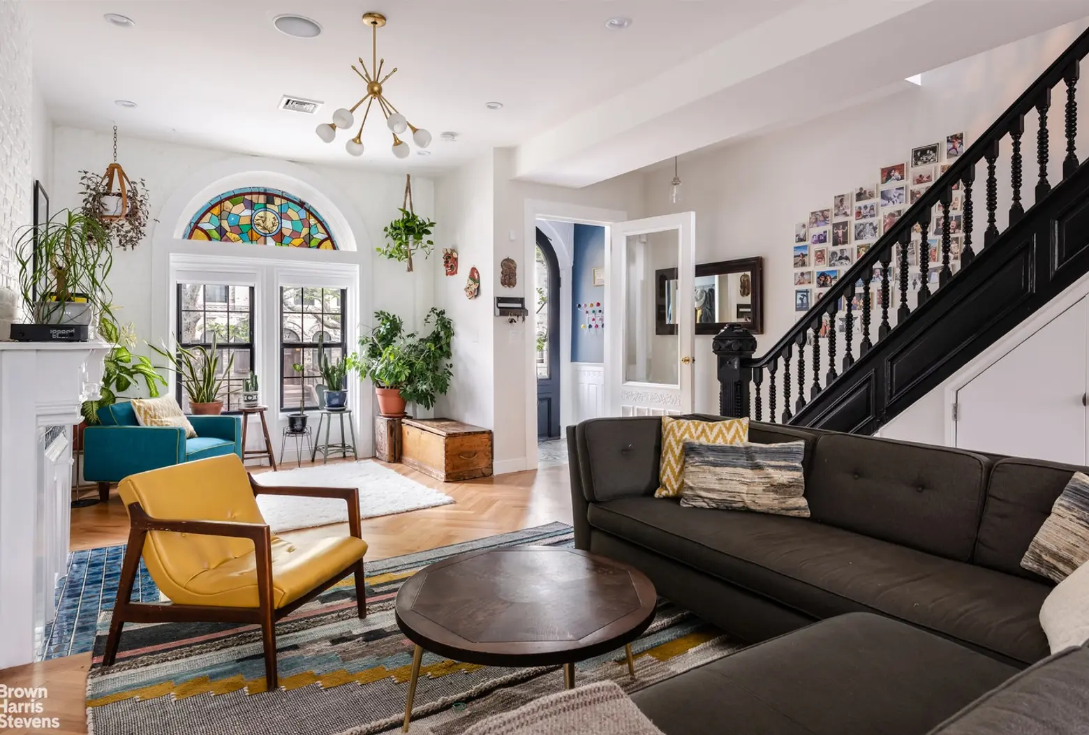 This $5.2K/month furnished Stuyvesant Heights townhouse is a mix of sophistication and charm