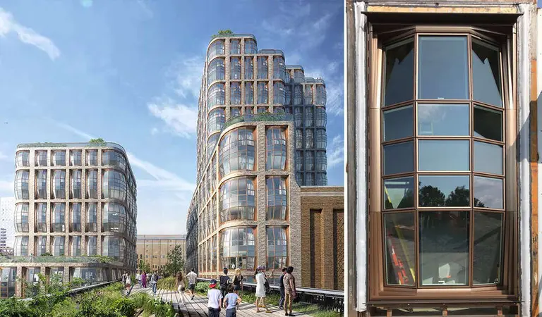 First of Heatherwick’s bubbled condo buildings tops out on the High Line