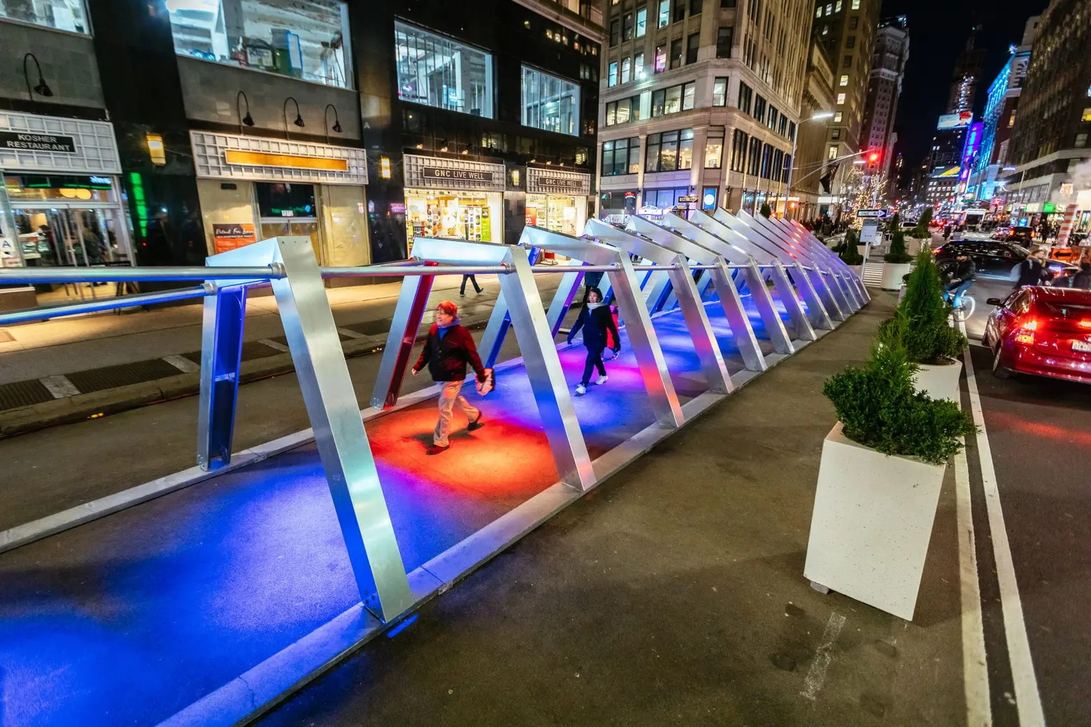 Illuminated Garment District installation ‘Iceberg’ wants you to think about climate change