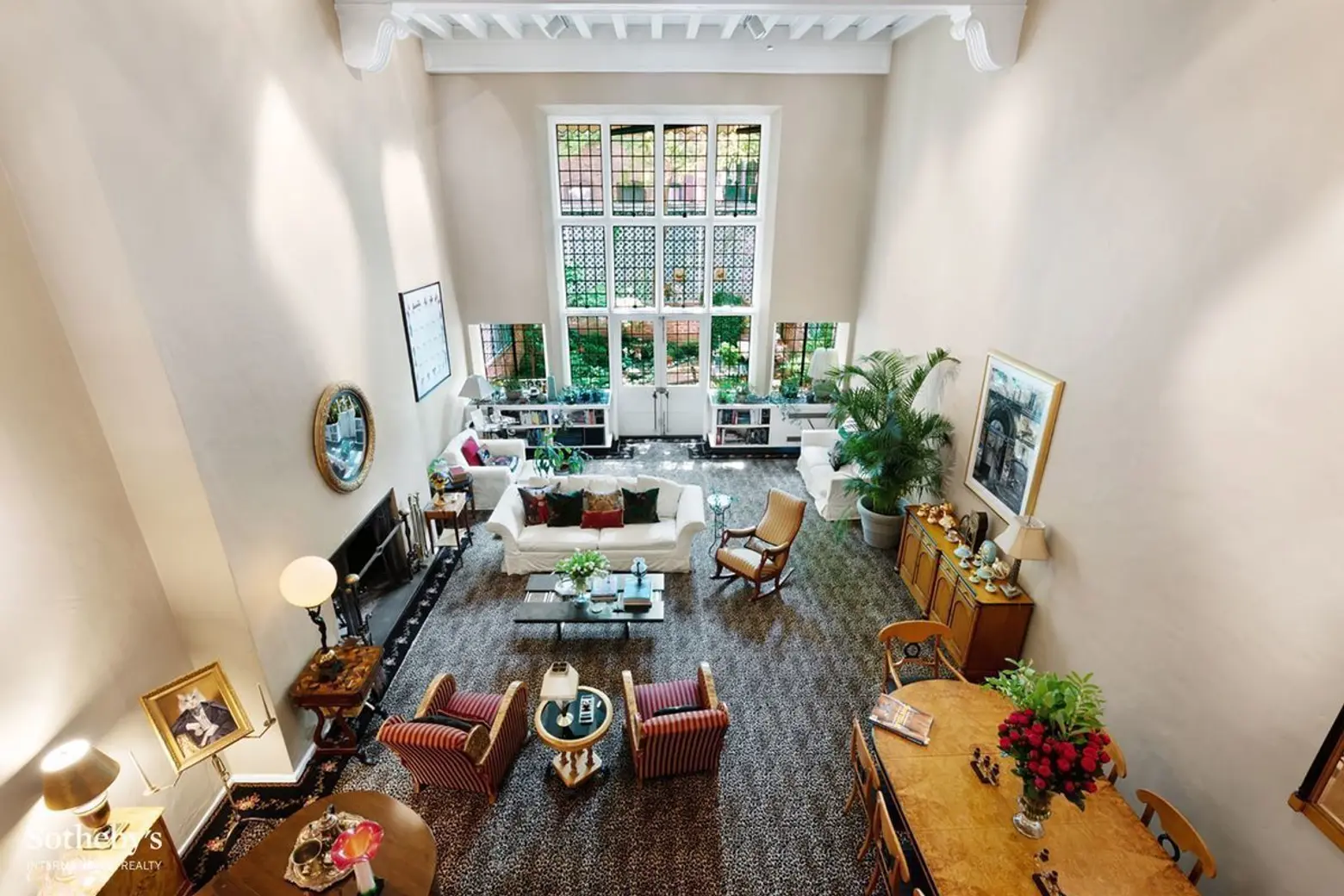 A 20-foot wall of windows stuns in this romantic Gramercy Park townhouse, asking $15M
