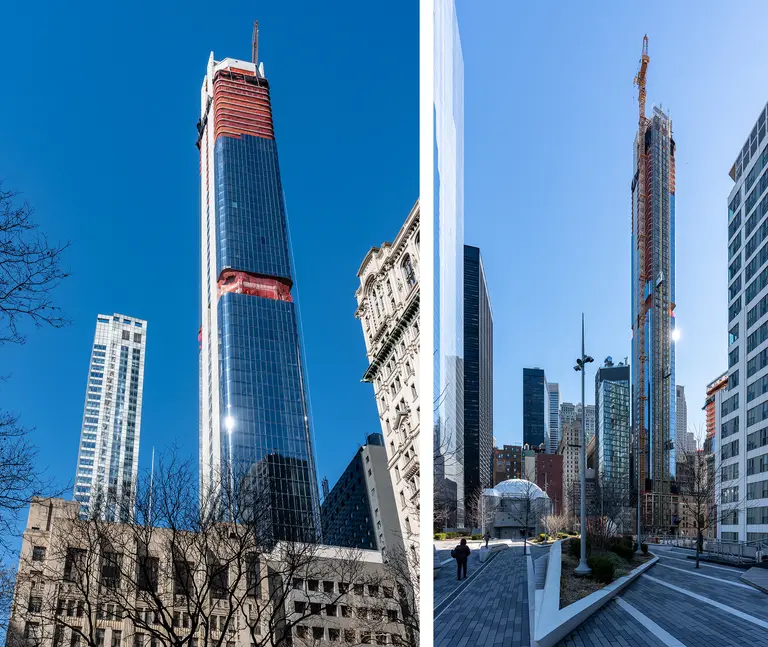 Rafael Viñoly’s 88-story tower at 125 Greenwich Street officially tops out at 912 feet