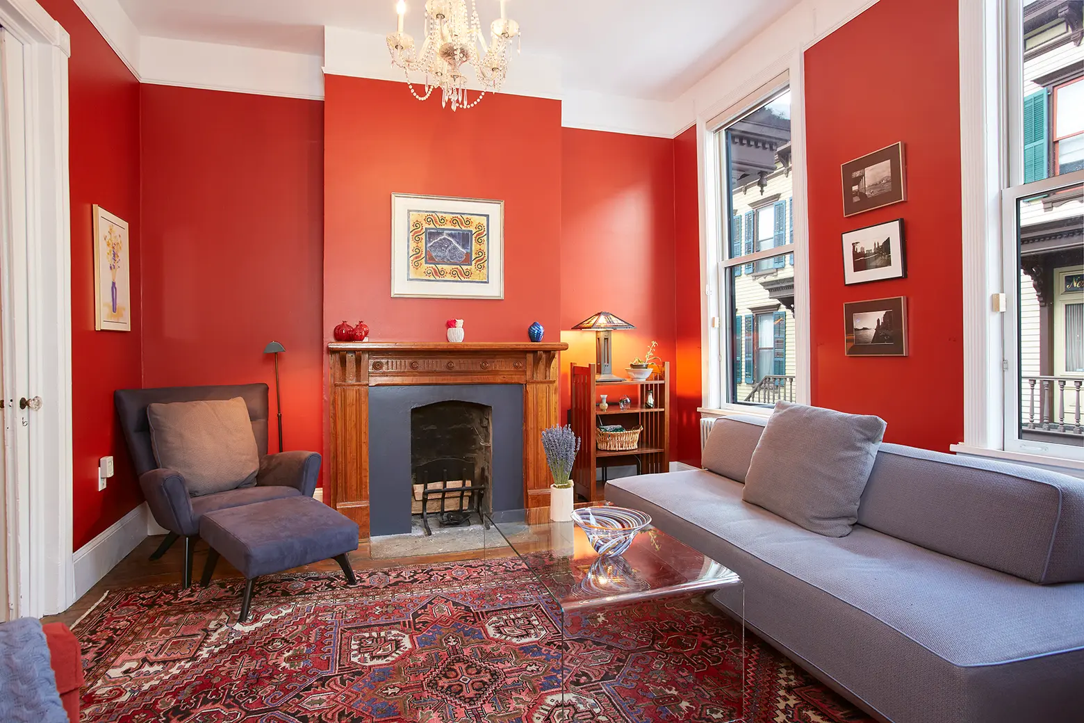 Step back in time in this charming row house on Washington Heights’ Sylvan Terrace, asking $1.5M
