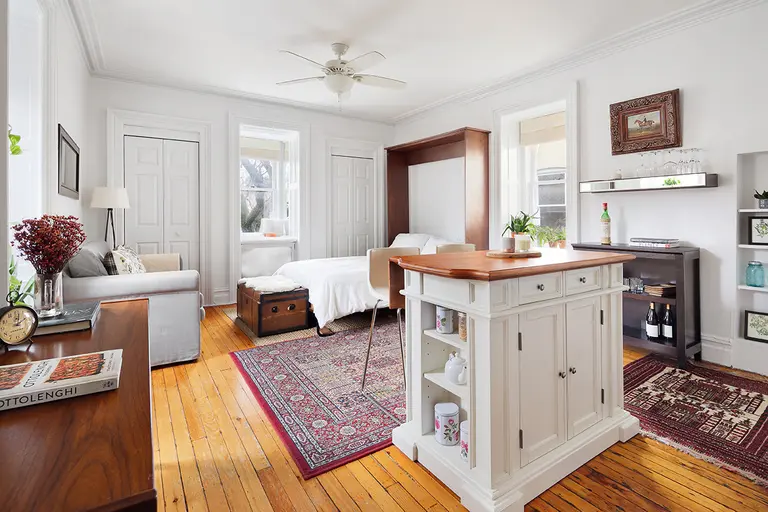 Quiet studio in an 1870s Clinton Hill mansion is asking just $350K