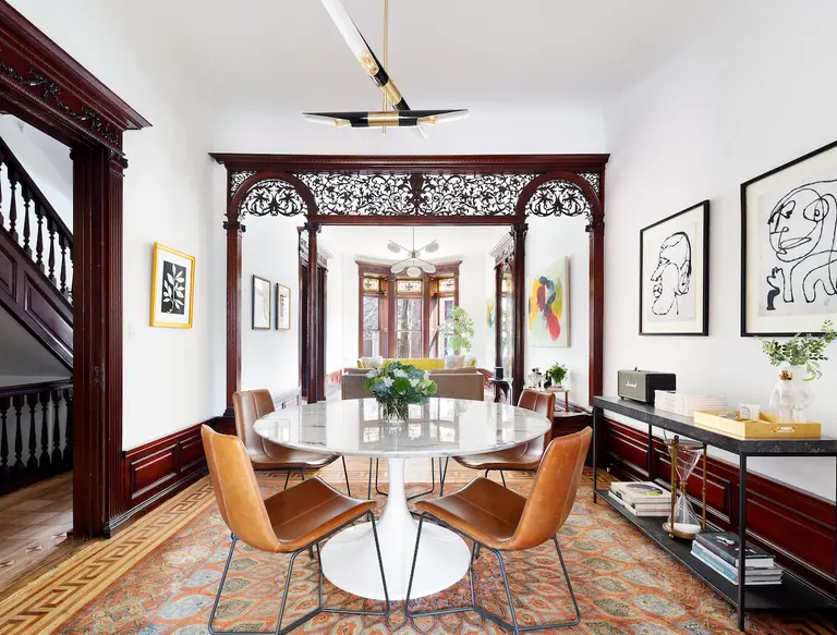 $3.2M historic Bed-Stuy home keeps the details and gets the designer treatment