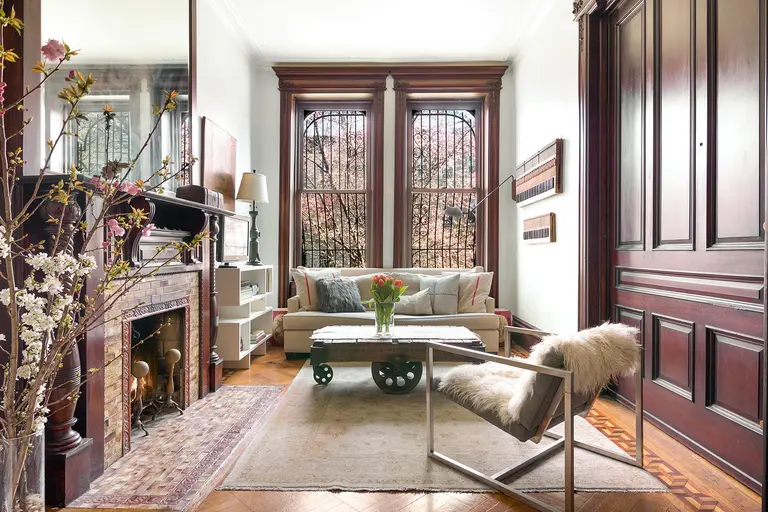 For $749K this Park Slope parlor co-op is an historic brownstone dream, outdoor space included