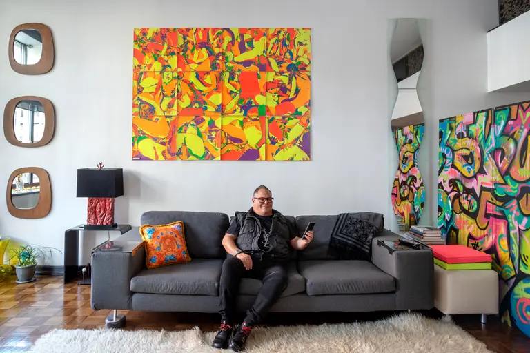 My 800sqft: Art curator Blair Russell brings Miami to Midtown with graffiti art and fluorescent finds