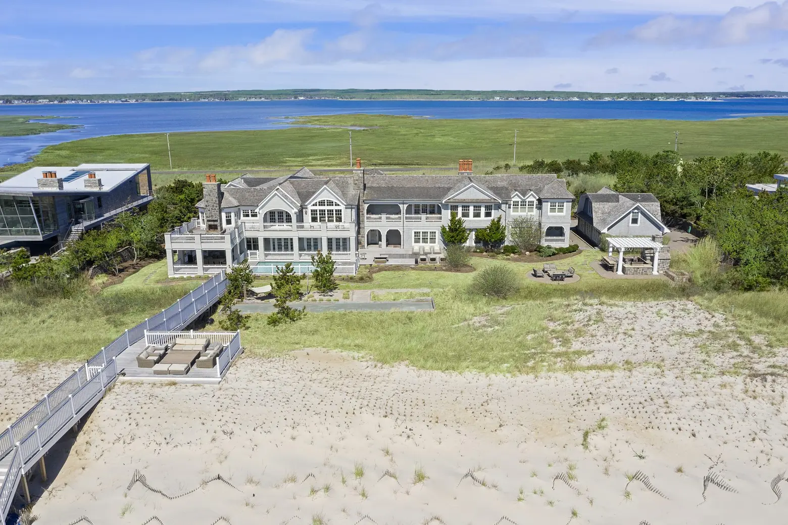 Four-acre Hamptons retreat offers private beach access and a saltwater pool for $14.5M