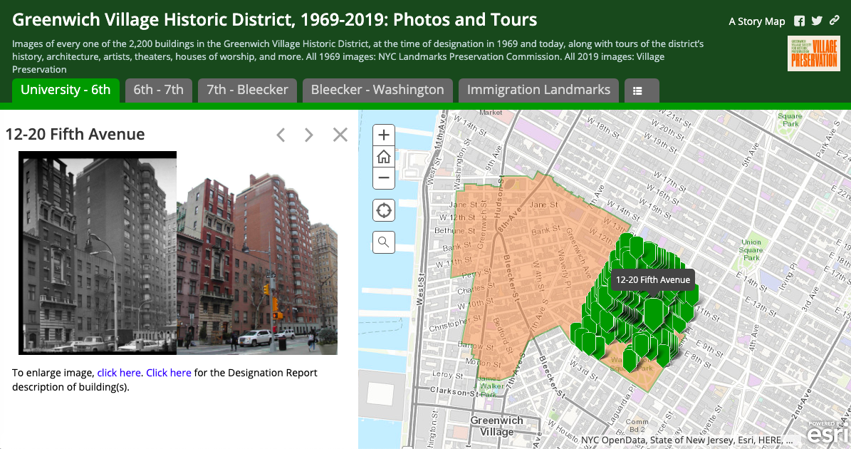 New Then And Now Map Shows Over 2 200 Historic Buildings In Greenwich   Greenwich Village Historic Districtmap 2 