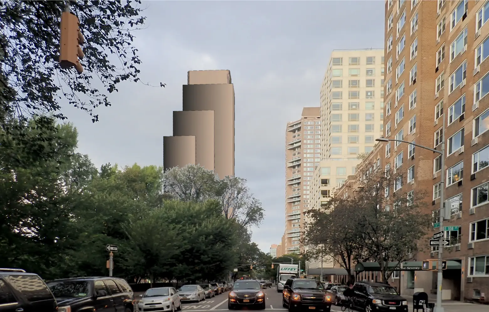 Proposal to rezone strip of Central Park North includes 33-story mixed-use building