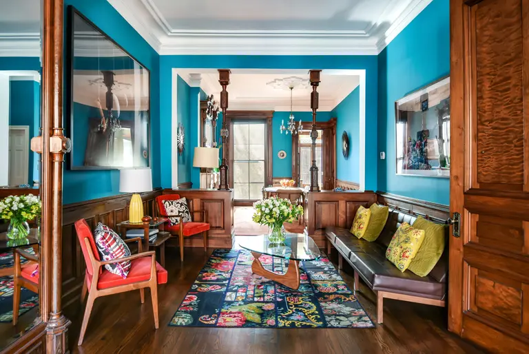 The many rooms of this $4.6M Prospect Heights brownstone are as colorful as they are historic